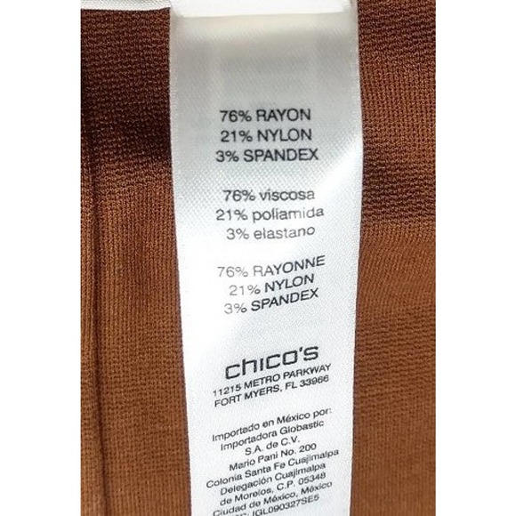 NWT Chico's SO SLIMMING360 Juliet Full Length Pants Brandy Brown Size 3.5 XL 18 - Picture 8 of 11